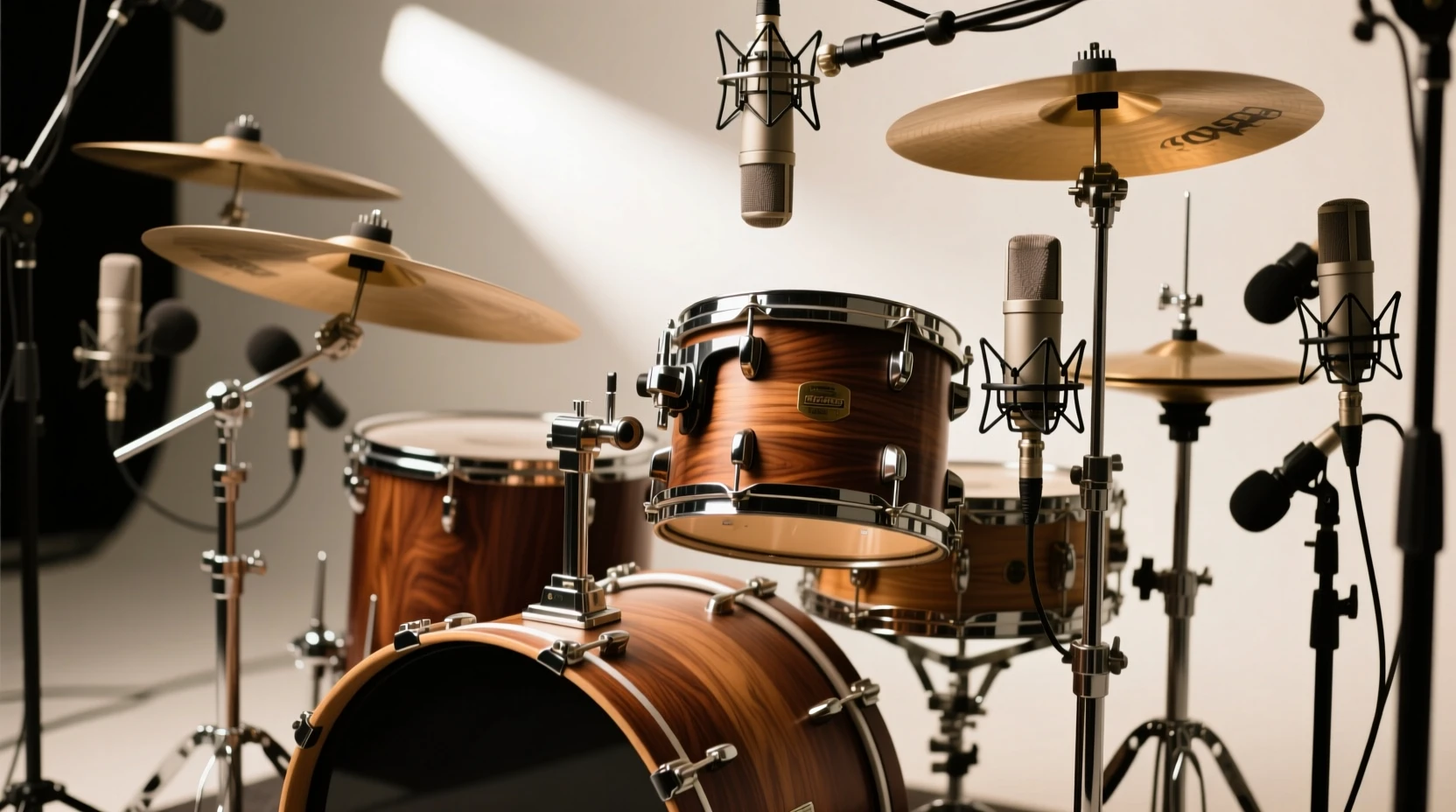 原始鼓件与麦克风组合的音色影响