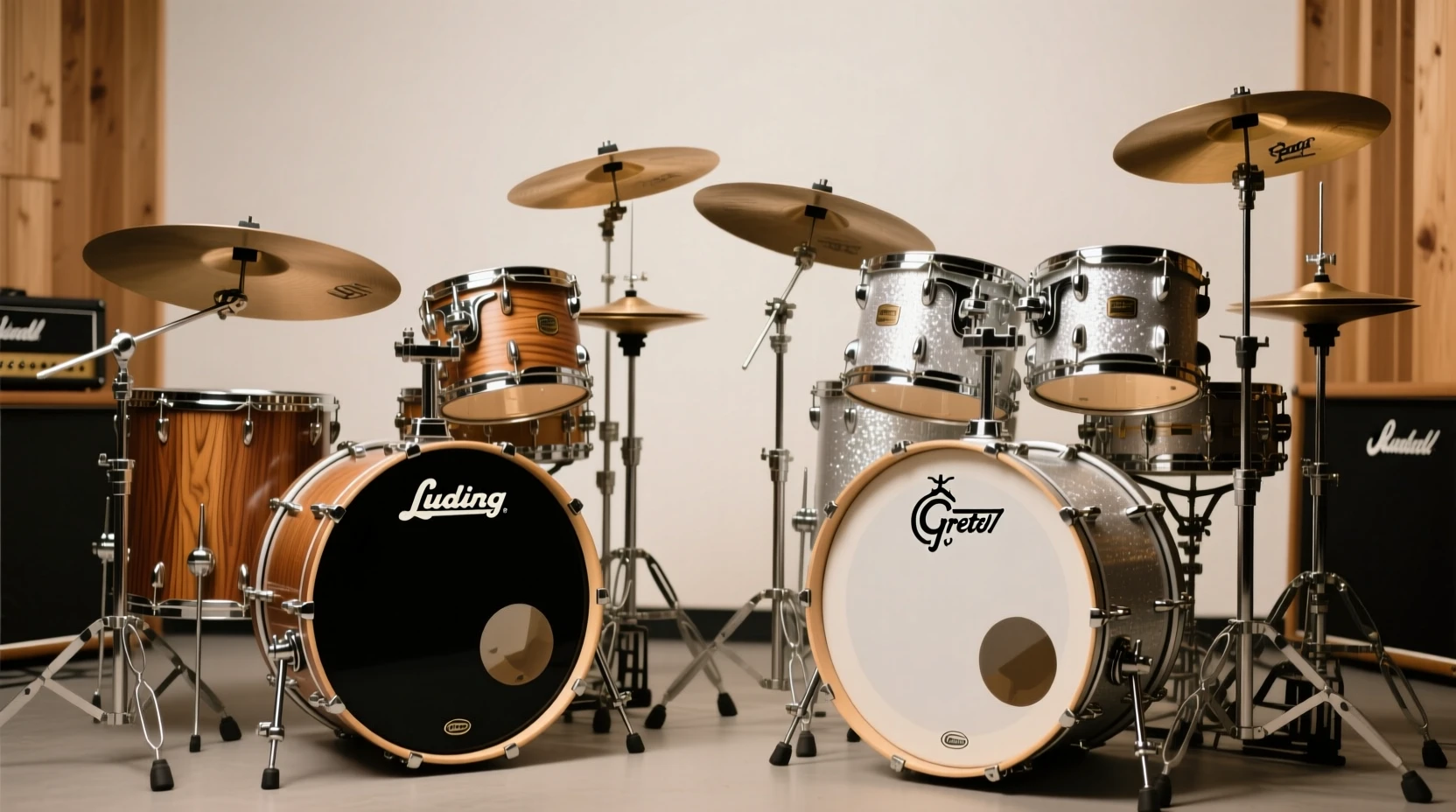 Ludwig和Gretsch鼓组的音色特征解析