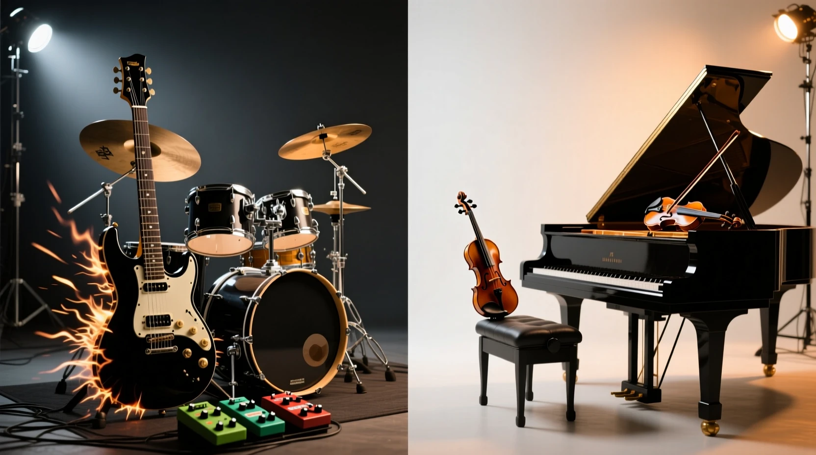 前卫摇滚与金属音乐中的动态对比与录音技法