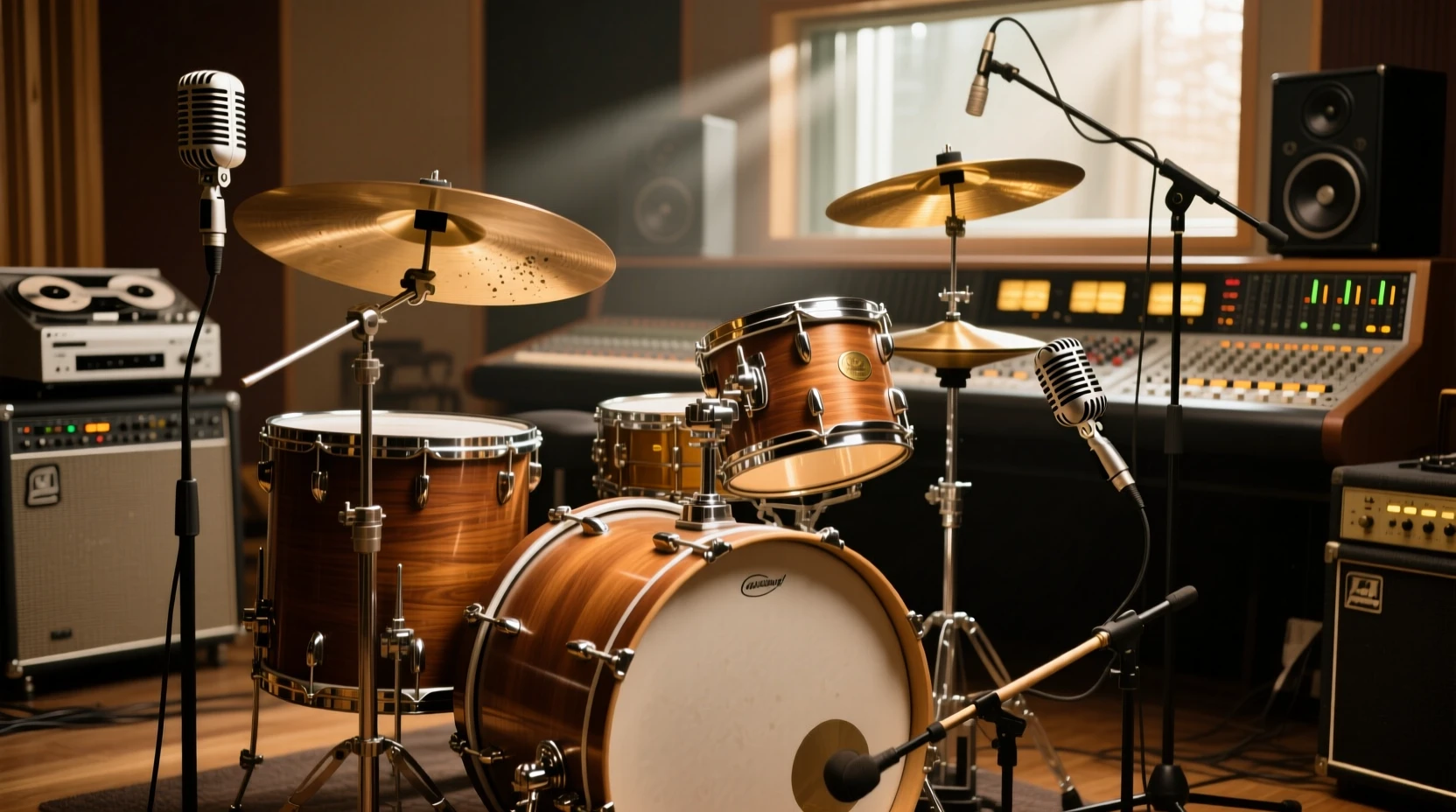 70年代摇滚鼓音色的录音技术解析