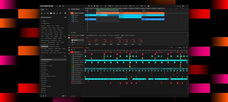 合成器预设 Native Instruments Maschine 3 v3.0 节奏工作站，内置音色库-经典鼓机，电子音乐、嘻哈节拍，快速构建富有层次感节奏段落