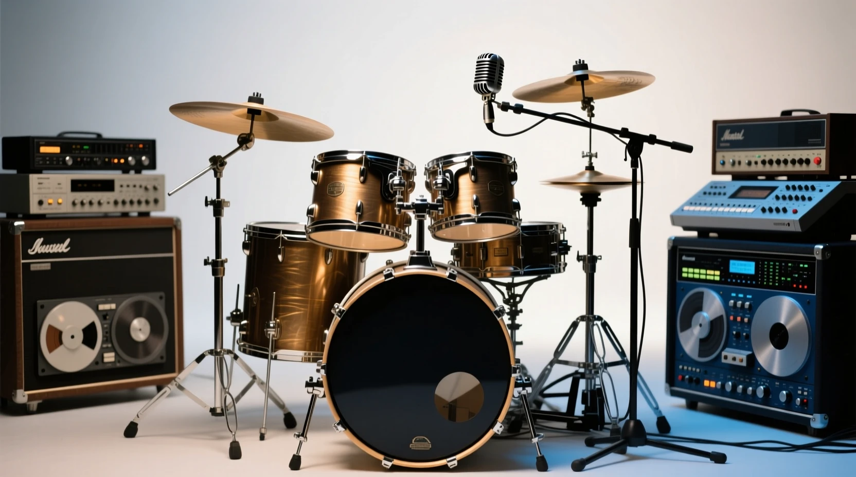 金属音乐鼓组录音的历史演变与发展