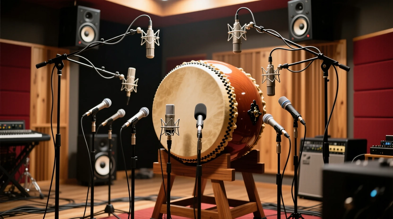 太鼓采样技术的多麦克风布局解析