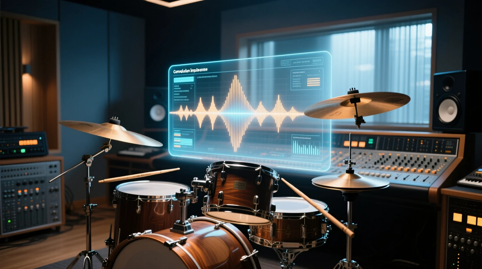 卷积混响在打击乐库中的实现与调控