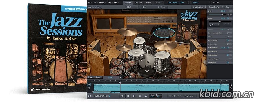 虚拟鼓乐器超级鼓手 3 The Jazz Sessions SDX 爵士乐会议 扩展包,爵士编曲