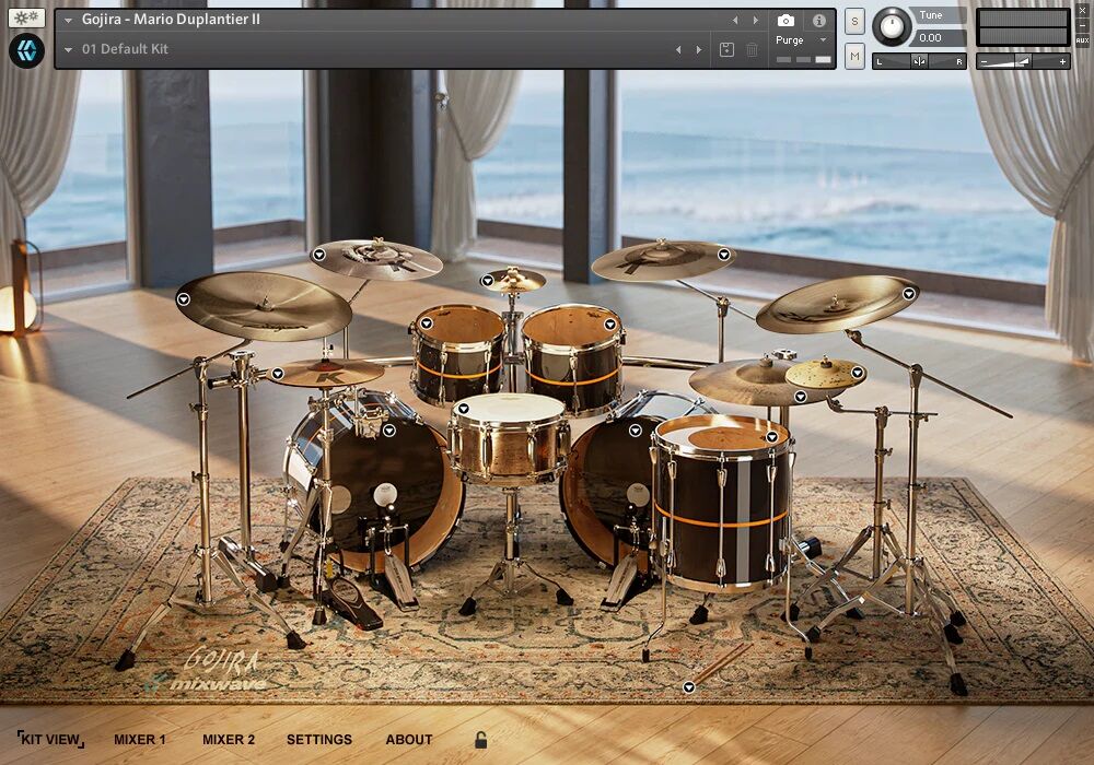 虚拟鼓音源插件 MixWave: Gojira – Mario Duplantier II. 主流金属摇滚鼓第二卷,还原现场演奏时细微动态与质感,内置Mario独家预设与演奏技巧