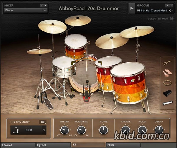 复古怀旧摇滚歌曲鼓音源 Abbey Road 70s Drummer_70年代鼓声库,经典专辑注入灵魂的经典鼓组音色库