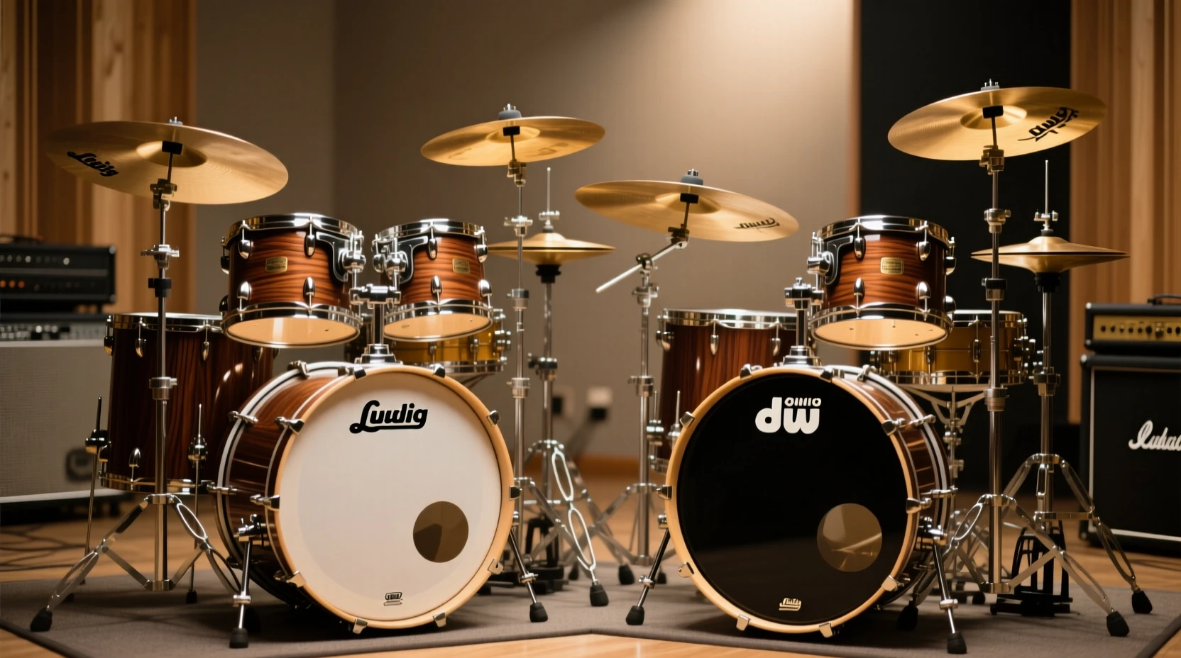 Ludwig 与 DW 套鼓采样对比