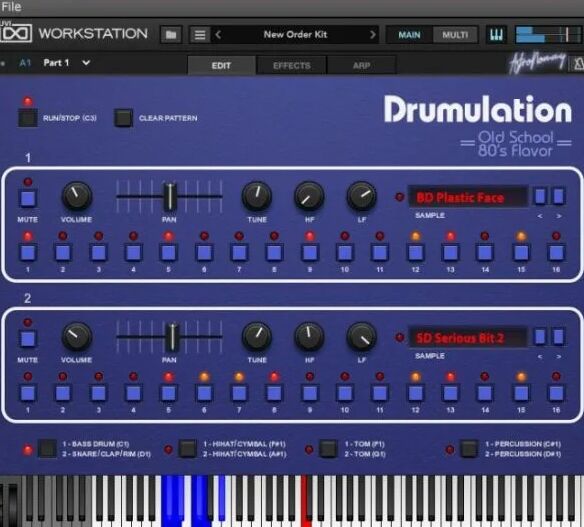 原始质感冲击力声音库 UVI Soundbank Drumulation v1.4 现代鼓机，模拟合成器核心音色，效果调制选项，提升音乐制作人创意效率与声音品质