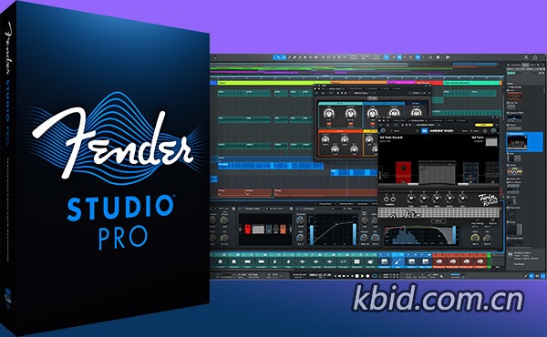 原始纯净 Fender Studio Pro 8 激活安装，为创作者量身打造的一体化音乐工作站，编曲混音DAW数字音频软件