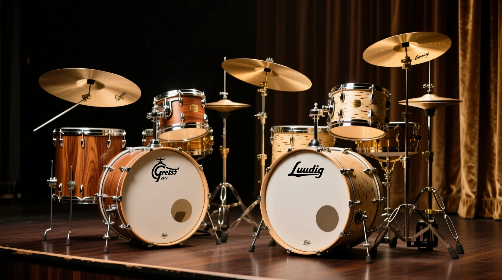 Gretsch与Ludwig套鼓在爵士乐史上的音色传承