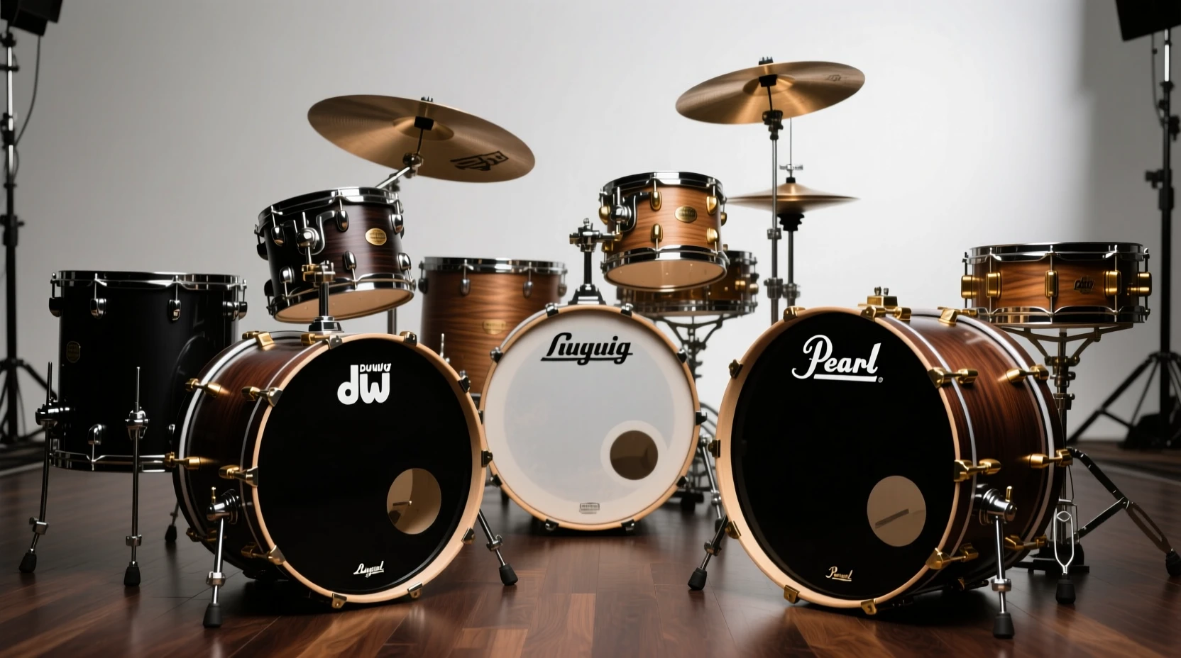 DW、Ludwig、Pearl鼓组在重型音乐中的音色特性解析