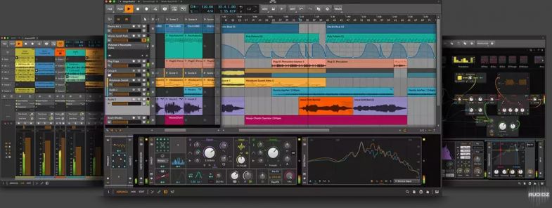 电子音乐制作软件 Bitwig Studio v5.3.13 声音设计,数字音频工作站模块化工作流程,搭建合成器与效果器链,声音塑形,25款鼓装置