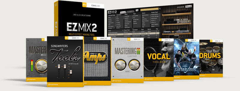 乐器混音插件 Toontrack – EZmix 2.2.4 音乐制作大综合效果器，音鼓\人声\吉他贝斯\键盘\多种预制音色,简单易用提升音质的得力工具