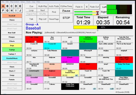 现场音响音控软件  Sports Sounds Pro 6.02 适用于现场活动和制作的音频管理,精准播放预先加载好的音频片段倒计时音效，节奏流畅与氛围精准把控