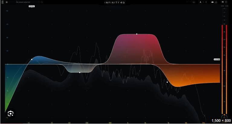 图形频段均衡器插件 Slate Digital Infinity EQ 经典硬件声音特质,自由调整中心频率\增益和Q值精确控制,处理人声平滑的钟形曲线,精准去除刺耳谐振频率