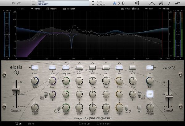 板岩效果器插件 Slate Digital & Eiosis AirEQ v1.2.6.0 母帶EQ均衡器，塑造华丽人声空气感专业的声音质感，数字音频工程师得力工具