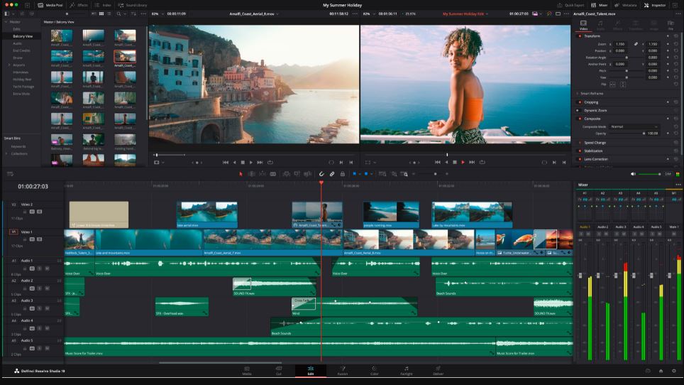 专业剪辑视觉特效 Blackmagic Design DaVinci Resolve Studio 动画与音频后期工作站,4K到8K影视后期制作软件
