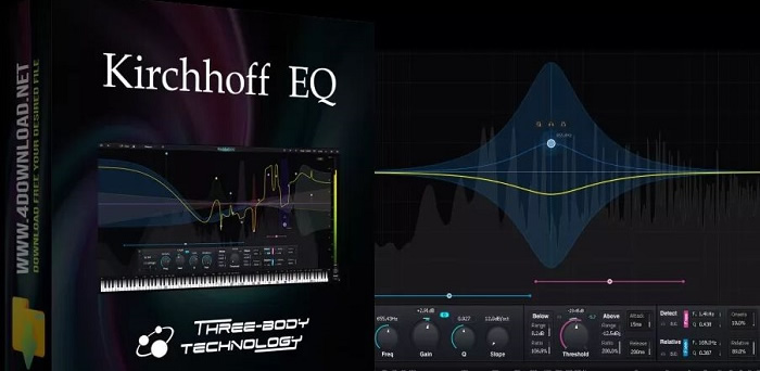 数字均衡器插件 Plugin Alliance TBTECH Kirchoff-EQ 音频工作站全能型EQ,母带处理\混音动态处理人声齿音,TMT功能为不同乐器赋予模拟质感