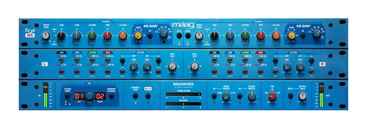 混音\母带处理工具 Plugin Alliance Maag Audio EQ4 MS EQ均衡效果器插件,立体声广度与频谱平衡,透明度\宽广声场人声与高频通透感,频段与带宽控制