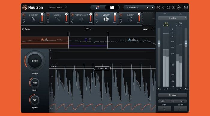 智能混音套件 iZotope – Neutron 5 音频处理工具,AI技术智能均衡器\动态处理模块以及声像定位工具,自动分析音频轨道中的频率冲突