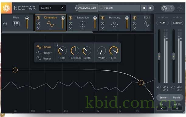  AI辅助全能混音插件 iZotope – Nectar 3 Plus 人声效果器套件，智能工具包含精准的EQ均衡器\动态压缩器\齿音消除器\和声生成器与音高修正模块