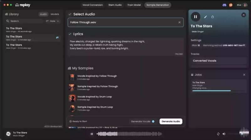 智能AI音频工具 Rubin AI Replay Advanced AI Cloning v7.2.3 精准克隆声音，旁白或角色对话生成高度逼真的合成音频，修复或替换原声台词
