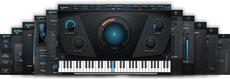 人声处理插件 Antares Auto Tune Unlimited 直播主播音高校正效果器,唱歌电音实时音高修正调整跑调音符，录音室混音未来感多种音色质感
