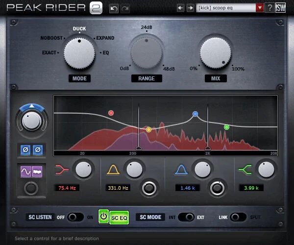 母带动态处理器 Impact Soundworks – Peak Rider 2 音频插件,精确控制音频信号动态范围,处理整体电平平衡,混音对音轨进行动态塑形