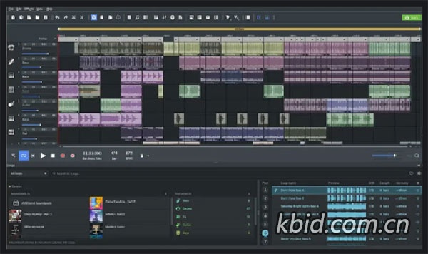 虚拟录音室 MAGIX Music Maker 2017 Premium 24.1.5.119 专业音乐制作软件,集成高质量音频素材库-现代音效、专业乐器采样和动态循环乐段