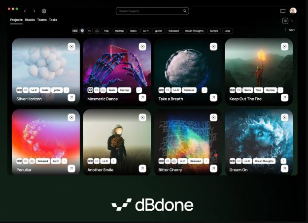 DAW 音频文件管理软件 dBdone (DAW Projects Manager) v1.2.0.15 音乐制作工程项目管理器，智能扫描归类并建立索引