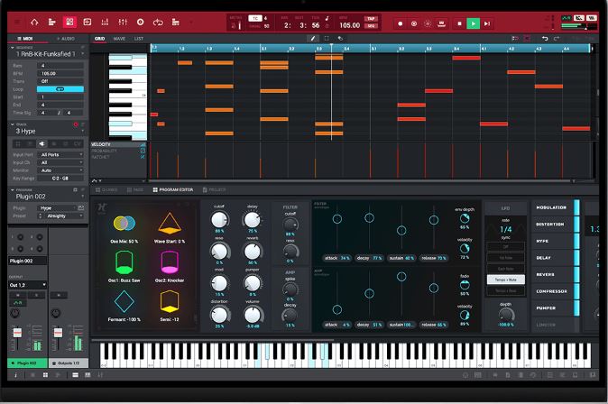 音乐创作 AKAI Professional MPC v2.15.1 节奏音乐制作软件+扩展音色库,集成硬件打击垫操作逻辑与现代数字音频工作站核心功能
