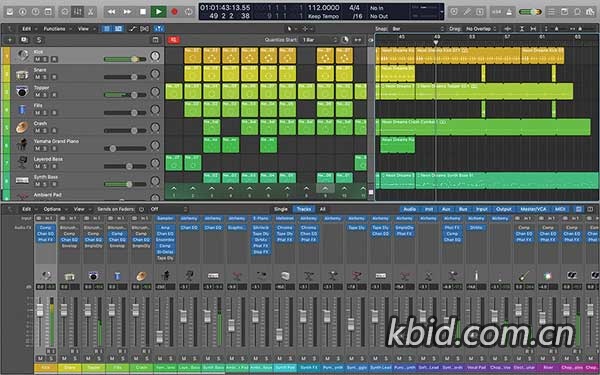 歌曲创作编辑 Apple Logic Pro X v11.2.2 macOS TNT 录音编曲软件,混音工具与高级音频处理插件,丰富的虚拟乐器库,原声、电子或嘻哈鼓曲目