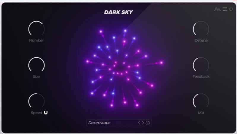 氛围型延迟效果器 Cymatics Dark Sky 音频混音插件，混响尾音塑造人声层次感，电影配乐\黑暗流行风格压迫感暗色调声音设计