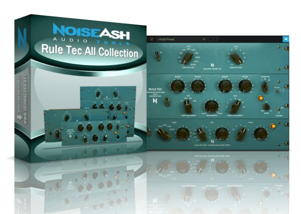 音频插件合集 NoiseAsh Audio – Rule Tec All Collection EQ均衡效果器 Rule Tec EPC-1A\2A\MEQ-5\HLF-3C 混音和母带处理空气感音色与独特频响曲线