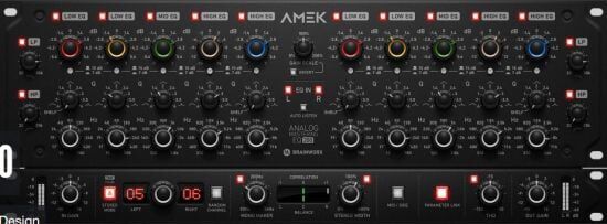 母带压缩器 Plugin Alliance AMEK Mastering Compressor 经典模拟硬件温暖特性与现代数字处理的精准控制效果插件, Tilt EQ 频响调节混音高端模拟质感