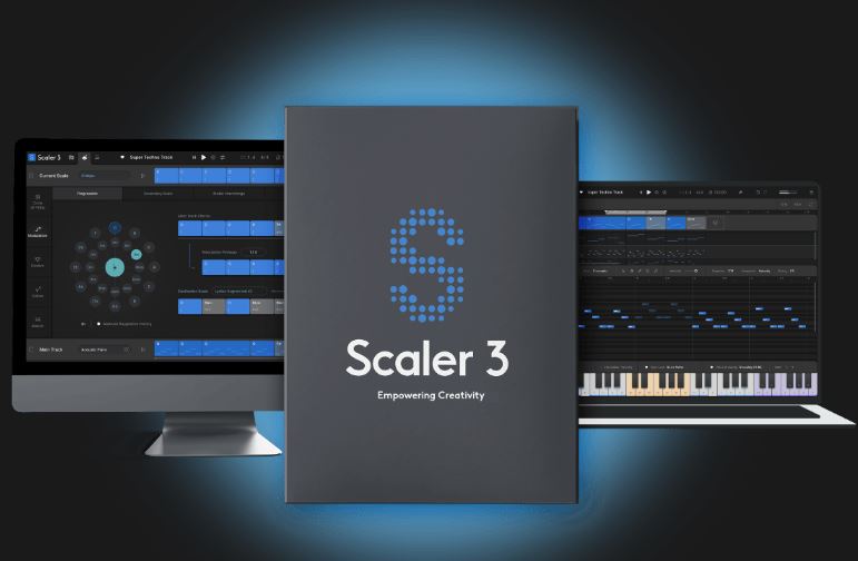 音频分析与算法工具 Scaler Music Scaler 3 智能和弦,播放试听拖拽至数字音频工作站（DAW）中使用，直观高效音乐创作