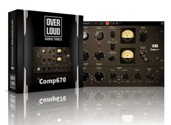 经典电子管硬件压缩器 Overloud Gem Comp670 效果插件-深度建模与现代化扩展，丰富预设模拟原版纯电子管\变压器耦合的温暖音色,混音与母带处理