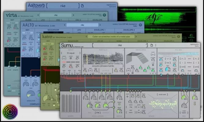 音乐制作\声音设计 Madrona Labs Studio Bundle 系列音源合集效果插件包,音效创作工具,模块化合成器Aalto\Kaivo\Virta 适配各类 DAW 环境