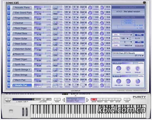 PCM 音源软件 LUXONIX Purity v1.2 数字乐器工作站，电脑音乐制作高效作曲、编曲、混音，音乐制作人得力助手