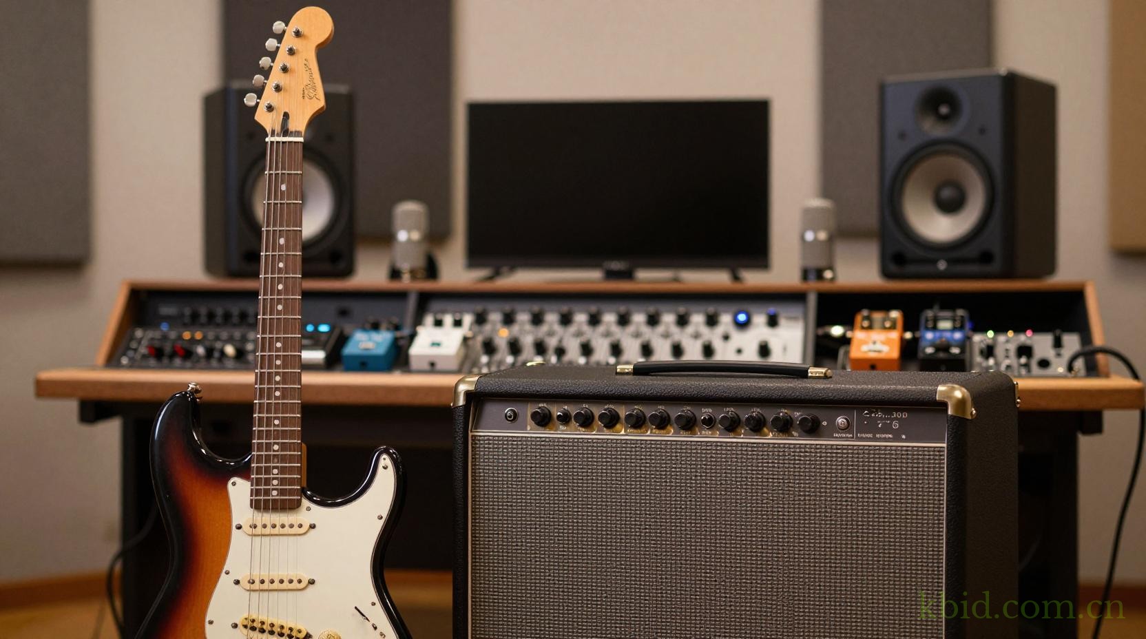 专业录音棚吉他音色处理流程解析