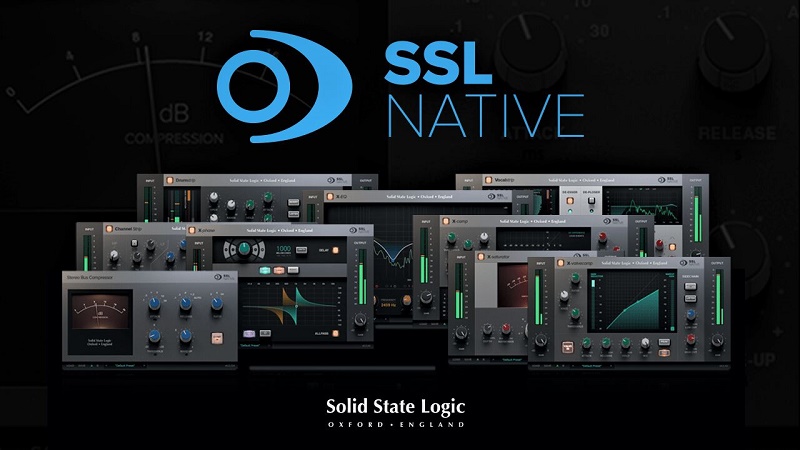 经典硬件音色VST插件全套 Solid State Logic SSL Native Plugins v6 混音效果器合集Drumstrip\FlexVerb\VocalStrip 门限\压缩\均衡经典模拟质感