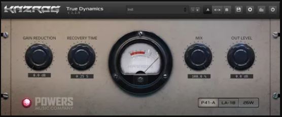 复古电子管压缩器插件 Kazrog True Dynamics v.1.1.2 经典硬件仿真老式管