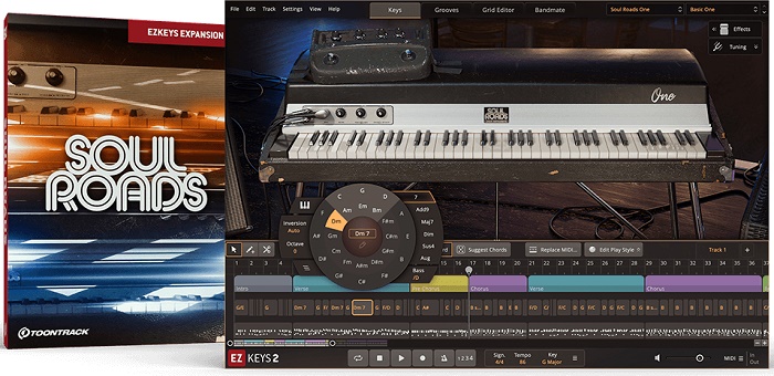 怀旧电钢琴音色 Toontrack Soul Roads EKX 灵魂之路70 年代和 80 年代的经典音源