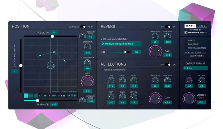立体声空间效果 Dear Reality dearVR PRO 2 沉浸式专业空间化处理工具