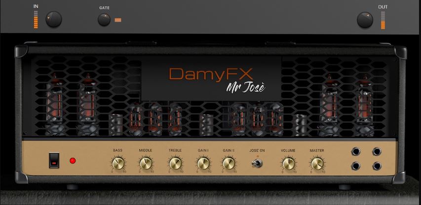 马歇尔吉他音箱 DamyFx Mr Jose AmpSim (1987 Marshall Plexy) v1.0 模拟插件