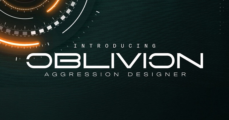 节奏合成器 Heavyocity Oblivion – Aggression Designer 工业电子到暗黑氛围音乐风格,预置音色和节奏模板,激烈电子舞曲\影视配乐添加紧张节奏