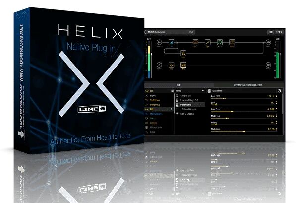 吉他效果器 Yamaha Guitar Group Line 6 Helix Native 录音或创作时调用高精度音箱模拟\上百种经典与创新效果模块,数字延迟\混响调制插件