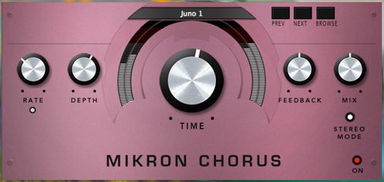 温暖质感与空间美学 112dB Mikron Chorus v1.0.0 合唱效果器