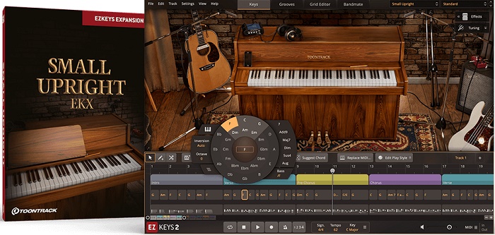 小型立式钢琴 Toontrack Small Upright Piano EKX 真实感的音色